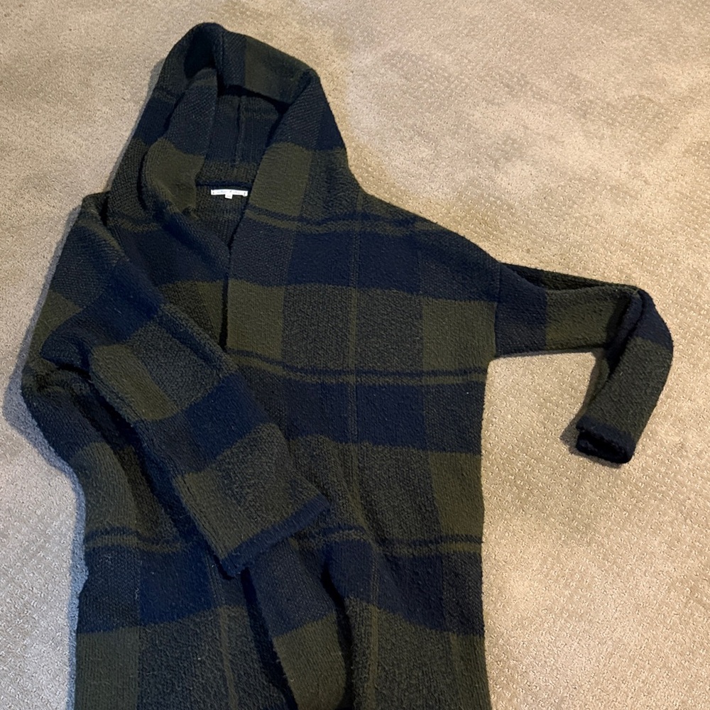Plaid Hooded Sweater